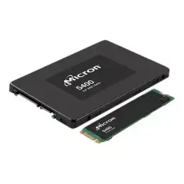 Micron 5400 MAX - SSD - Mixed Use - chiffré - 480 Go - échangeable à chaud - 2.5" - SATA 6Gb - s - AES 2... (4XB7A82289)_1