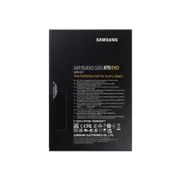 Samsung 870 EVO MZ-77E4T0B - SSD - chiffré - 4 To - interne - 2.5" - SATA 6Gb - s - mémoire tampon : ... (MZ-77E4T0B/EU)_9