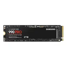 Samsung 990 PRO - SSD - chiffré - 2 To - interne - M.2 2280 - PCIe 4.0 x4 (NVMe) - AES 256 bits - TCG O... (MZ-V9P2T0BW)_1