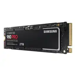 Samsung 980 PRO - SSD - chiffré - 2 To - interne - M.2 2280 - PCIe 4.0 x4 (NVMe) - mémoire tampon : 2 G... (MZ-V8P2T0BW)_1