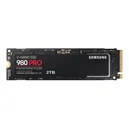 Samsung 980 PRO - SSD - chiffré - 2 To - interne - M.2 2280 - PCIe 4.0 x4 (NVMe) - mémoire tampon : 2 G... (MZ-V8P2T0BW)_2