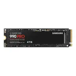 Samsung 990 PRO - SSD - chiffré - 4 To - interne - M.2 2280 - PCIe 4.0 x4 (NVMe) - AES 256 bits - TCG O... (MZ-V9P4T0BW)_1