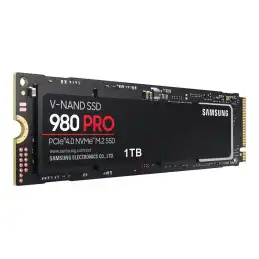 Samsung 980 PRO - SSD - chiffré - 1 To - interne - M.2 2280 - PCIe 4.0 x4 (NVMe) - mémoire tampon : 1 G... (MZ-V8P1T0BW)_3