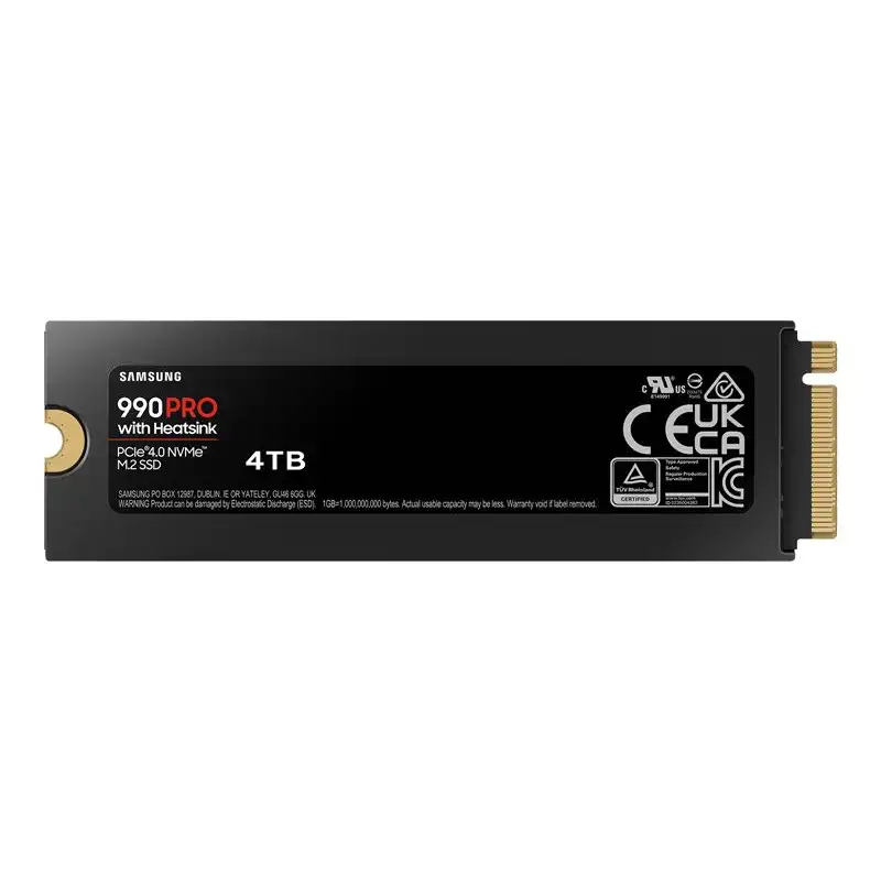 Samsung 990 PRO - SSD - chiffré - 4 To - interne - M.2 2280 - PCIe 4.0 x4 (NVMe) - AES 256 bits - TCG O... (MZ-V9P4T0GW)_1