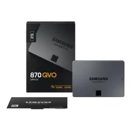 Samsung 870 QVO - SSD - chiffré - 4 To - interne - 2.5" - SATA 6Gb - s - mémoire tampon : 4 Go - AES 25... (MZ-77Q4T0BW)_4