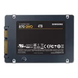 Samsung 870 QVO - SSD - chiffré - 4 To - interne - 2.5" - SATA 6Gb - s - mémoire tampon : 4 Go - AES 25... (MZ-77Q4T0BW)_6