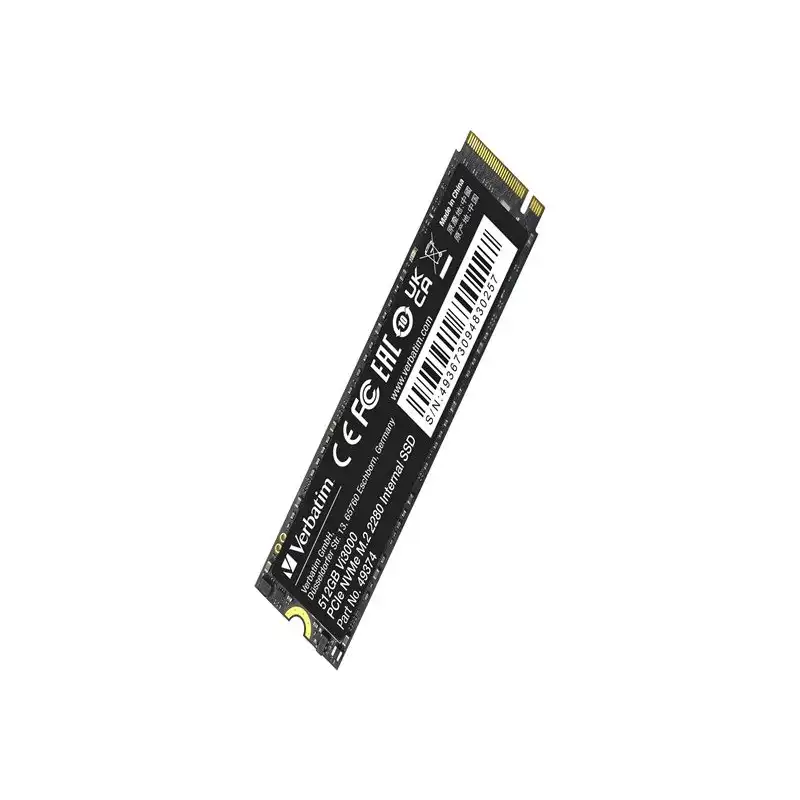 Verbatim Vi3000 - SSD - High Endurance - 512 Go - interne - M.2 2280 - PCIe 3.0 x4 (NVMe) (49374)_1