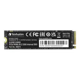 Verbatim Vi3000 - SSD - High Endurance - 512 Go - interne - M.2 2280 - PCIe 3.0 x4 (NVMe) (49374)_3