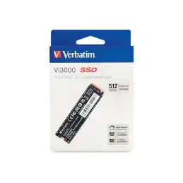 Verbatim Vi3000 - SSD - High Endurance - 512 Go - interne - M.2 2280 - PCIe 3.0 x4 (NVMe) (49374)_4