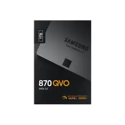 Samsung 870 QVO - SSD - chiffré - 1 To - interne - 2.5" - SATA 6Gb - s - mémoire tampon : 1 Go - AES 25... (MZ-77Q1T0BW)_6