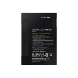 Samsung 870 QVO - SSD - chiffré - 1 To - interne - 2.5" - SATA 6Gb - s - mémoire tampon : 1 Go - AES 25... (MZ-77Q1T0BW)_8