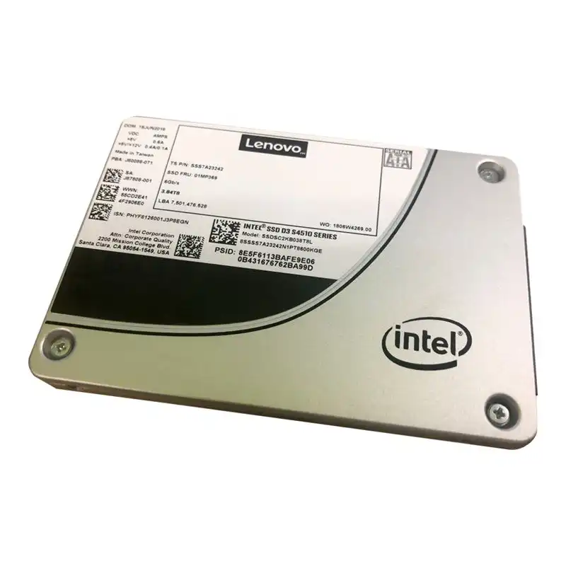 Intel S4510 Entry - SSD - chiffré - 240 Go - échangeable à chaud - 2.5" - SATA 6Gb - s - AES 256 bits - ... (4XB7A10247)_1