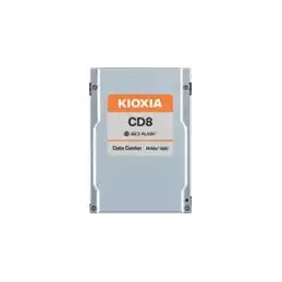 KIOXIA CD8 Series - SSD - 3840 Go - interne - 2.5" - PCIe 4.0 x4 - mémoire tampon : 256 Mo (KCD81RUG3T84)_1
