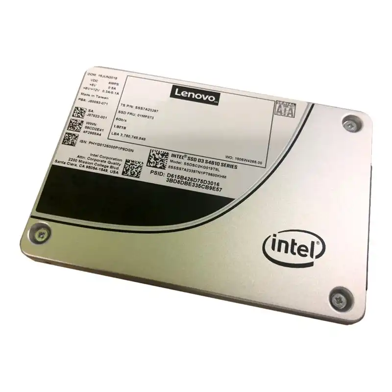 Intel S4610 Mainstream - SSD - chiffré - 480 Go - échangeable à chaud - 2.5" - SATA 6Gb - s - AES 256 bi... (4XB7A13634)_1