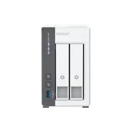 Serveur NAS - 2 Baies - SATA 6Gb - s - RAID JBOD, 0, 1 - RAM 4 Go - 2.5 Gigabit Ethern... (K/TS-216G+2XMN10ADA600S)_2