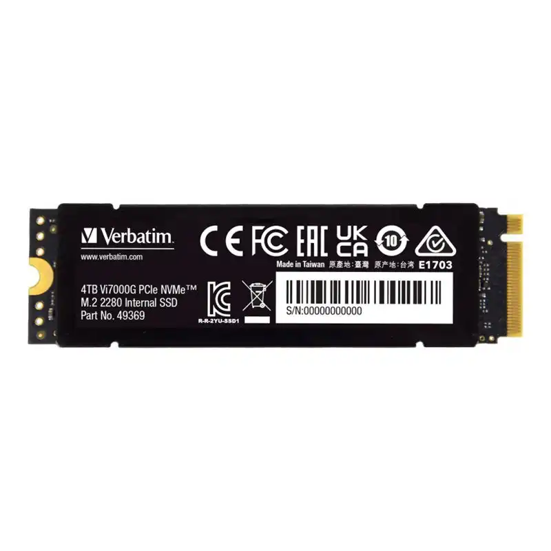 Verbatim Vi7000G - Republic of Gamers - SSD - 4 To - interne - M.2 2280 - PCIe 4.0 x4 (NVMe) - dissipateur de... (49369)_1