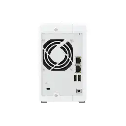 Serveur NAS - 2 Baies - SATA 6Gb - s - RAID JBOD, 0, 1 - RAM 4 Go - 2.5 Gigabit Ethern... (K/TS-216G+2XMN10ADA600S)_4