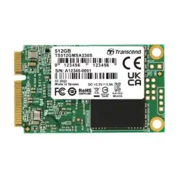 Transcend MSA230S - SSD - 512 Go - interne - mSATA - SATA 6Gb - s (TS512GMSA230S)_1