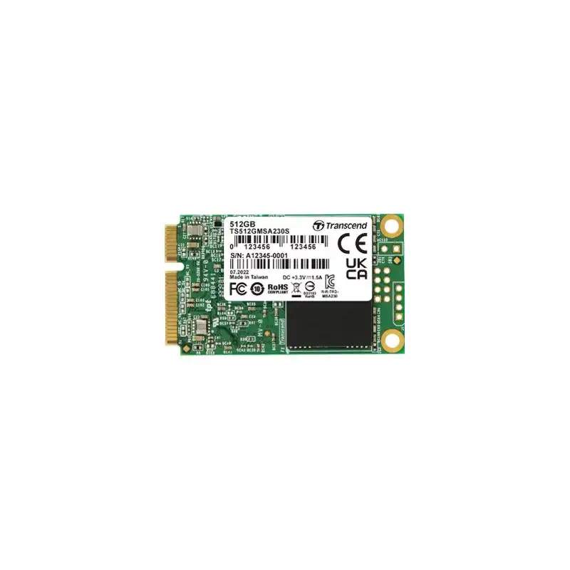 Transcend MSA230S - SSD - 512 Go - interne - mSATA - SATA 6Gb - s (TS512GMSA230S)_1