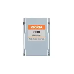 KIOXIA CD8 Series - SSD - 7680 Go - interne - 2.5" - PCIe 4.0 x4 - mémoire tampon : 256 Mo (KCD81RUG7T68)_1