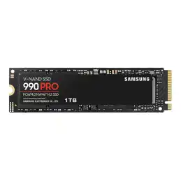 Samsung 990 PRO - SSD - chiffré - 1 To - interne - M.2 2280 - PCIe 4.0 x4 (NVMe) - AES 256 bits - TCG O... (MZ-V9P1T0BW)_1