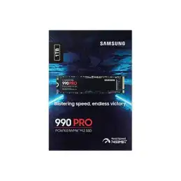 Samsung 990 PRO - SSD - chiffré - 1 To - interne - M.2 2280 - PCIe 4.0 x4 (NVMe) - AES 256 bits - TCG O... (MZ-V9P1T0BW)_7