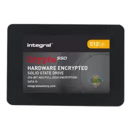 Integral Crypto SSD Hardware Encrypted FIPS 140-2 - SSD - chiffré - 512 Go - interne - 2.5" (d... (INSSD512GS625M7CR140)_2