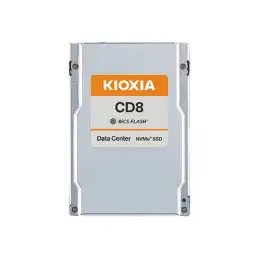 KIOXIA CD8-V Series - SSD - Centre de données, Usage mixte - chiffré - 12800 Go - interne - 2.5" - PCI... (KCD8DVUG12T8)_1