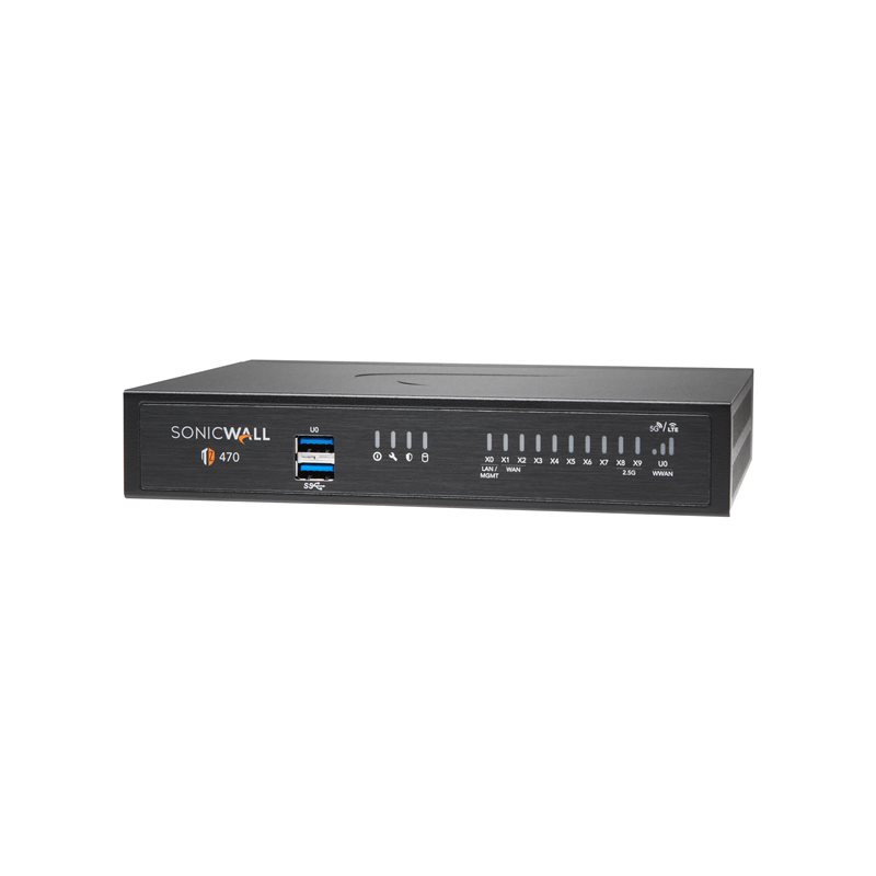SonicWall TZ470 - Dispositif de sécurité - 1GbE, 2.5GbE - IAR - bureau (02-SSC-6386)_1