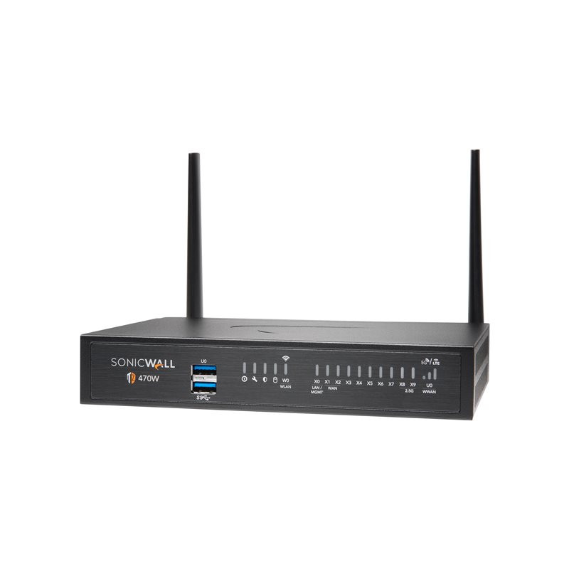 SonicWall TZ470W - Dispositif de sécurité - 1GbE, 2.5GbE - Wi-Fi 5 - 2.4 GHz, 5 GHz - IAR - bureau (02-SSC-6442)_1