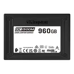 Kingston Data Center DC1500M - SSD - 960 Go - interne - 2.5" - U.2 PCIe 3.0 x4 (NVMe) (SEDC1500M/960G)_1
