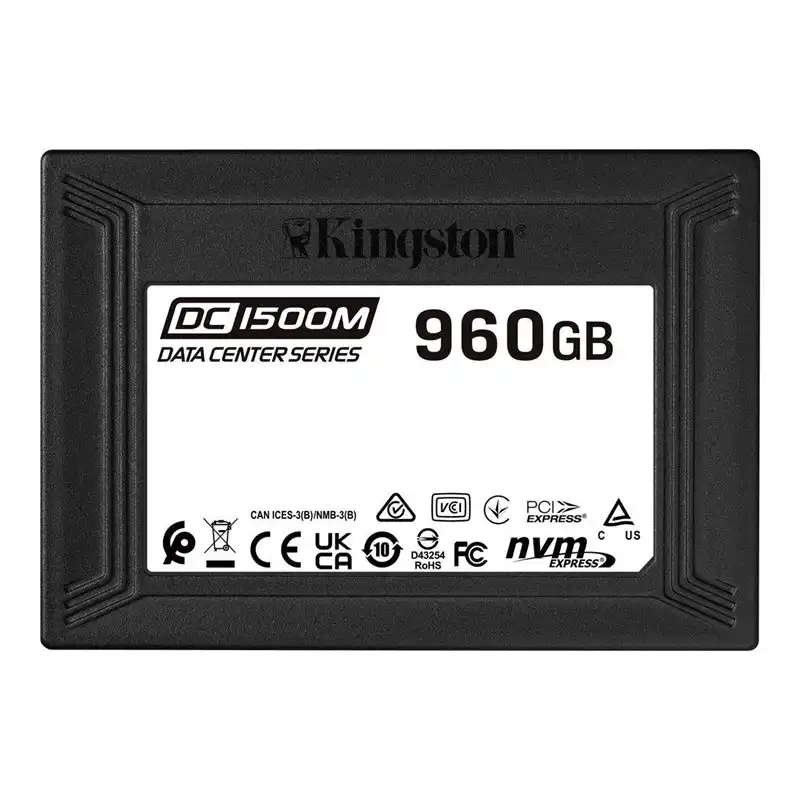 Kingston Data Center DC1500M - SSD - 960 Go - interne - 2.5" - U.2 PCIe 3.0 x4 (NVMe) (SEDC1500M/960G)_1