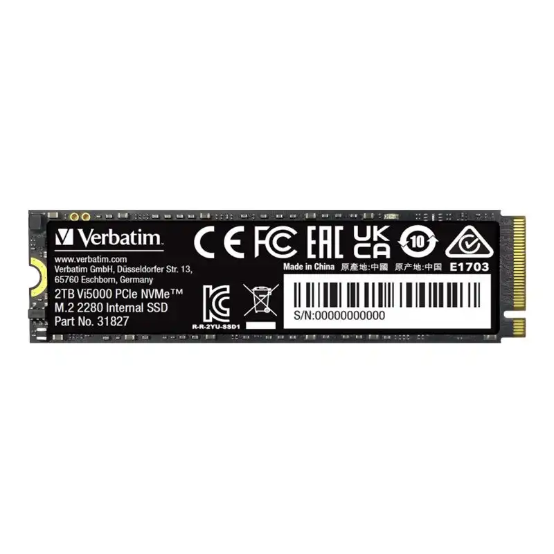 Verbatim Vi5000 - SSD - 2 To - interne - M.2 2280 - PCIe 4.0 x4 (31827)_1