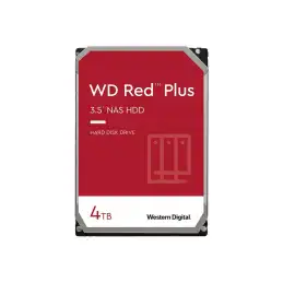 WD Red Plus - Disque dur - 4 To - interne - 3.5" - SATA 6Gb - s - 5400 tours - min - mémoire tampon : 256 Mo (WD40EFPX)_1