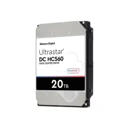 WD Ultrastar DC HC560 - Disque dur - 20 To - interne - 3.5" - SATA 6Gb - s - 7200 tours - min - mémoire tam... (0F38785)_1