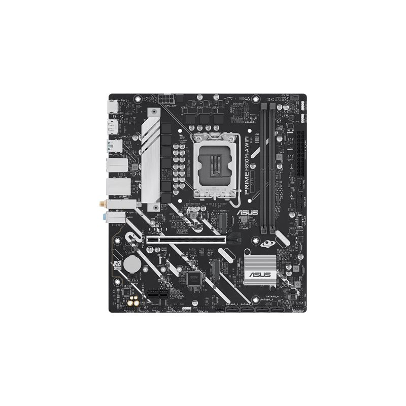 Carte-mère - micro ATX - Socket LGA1851 - H810 Chipset - USB-C 3.2 Gen 1, USB 3.2 Gen 2, USB 3... (90MB1KJ0-M0EAY0)_1