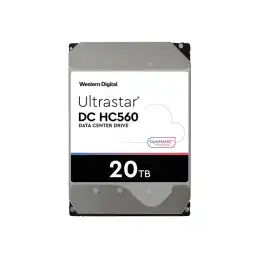 WD Ultrastar DC HC560 - Disque dur - 20 To - interne - 3.5" - SATA 6Gb - s - 7200 tours - min - mémoire tam... (0F38785)_2
