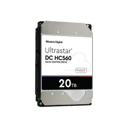 WD Ultrastar DC HC560 - Disque dur - 20 To - interne - 3.5" - SATA 6Gb - s - 7200 tours - min - mémoire tam... (0F38785)_3