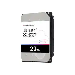 WD Ultrastar DC HC570 - Disque dur - 22 To - interne - 3.5" - SATA 6Gb - s - 7200 tours - min - mémoire tam... (0F48155)_1