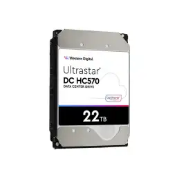 WD Ultrastar DC HC570 - Disque dur - 22 To - interne - 3.5" - SATA 6Gb - s - 7200 tours - min - mémoire tam... (0F48155)_3