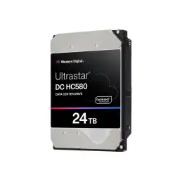 WD Ultrastar DC HC580 WUH722424ALE6L4 - Disque dur - 24 To - interne - 3.5" - SATA 6Gb - s - 7200 tours - m... (0F62796)_1