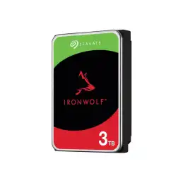 Seagate IronWolf - Disque dur - 3 To - interne - SATA 6Gb - s - 5400 tours - min - mémoire tampon : 256... (ST3000VN006)_1