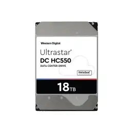 WD Ultrastar DC HC550 WUH721818ALE6L4 - Disque dur - 18 To - interne - 3.5" - SATA 6Gb - s - 7200 tours - m... (0F38459)_2