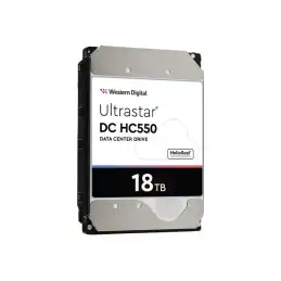 WD Ultrastar DC HC550 WUH721818ALE6L4 - Disque dur - 18 To - interne - 3.5" - SATA 6Gb - s - 7200 tours - m... (0F38459)_3