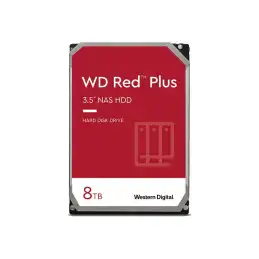 WD Red Plus - Disque dur - 8 To - interne - 3.5" - SATA 6Gb - s - 5640 tours - min - mémoire tampon : 256 Mo (WD80EFPX)_1