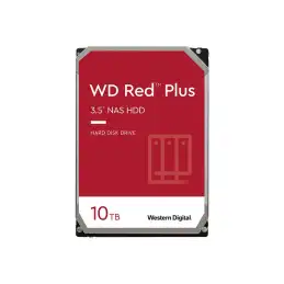 WD Red Plus - Disque dur - 10 To - interne - 3.5" - SATA 6Gb - s - 7200 tours - min - mémoire tampon : 25... (WD101EFBX)_1