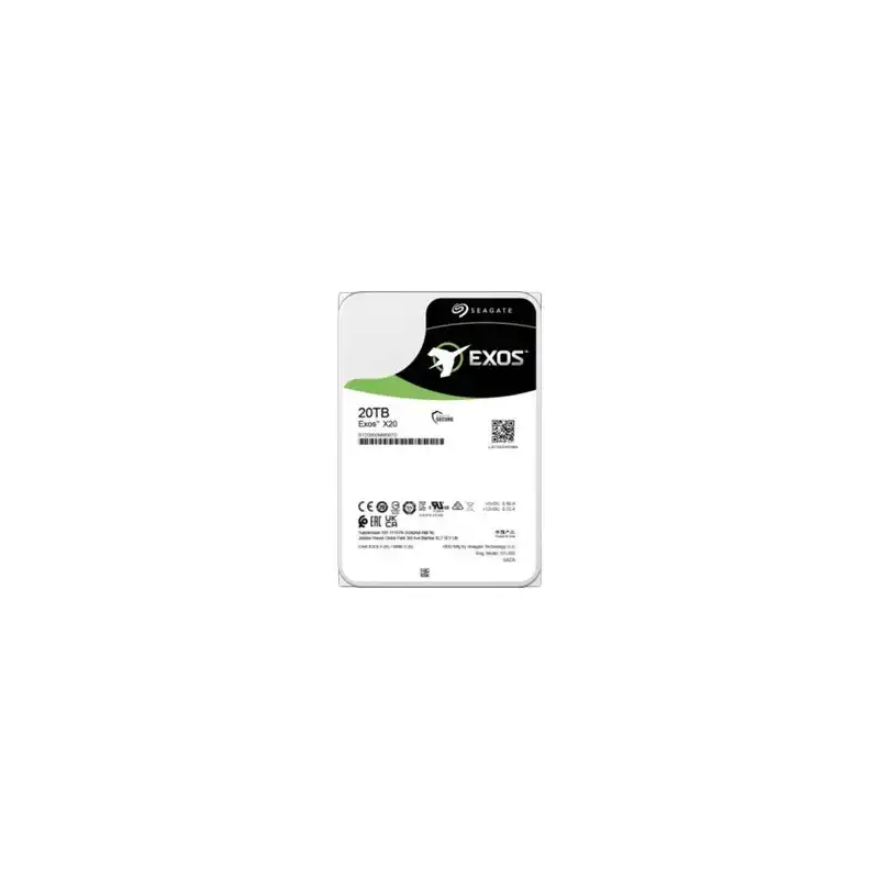 Seagate Exos X20 - Disque dur - 20 To - interne - SATA 6Gb - s - 7200 tours - min - mémoire tampon : ... (ST20000NM007D)_1