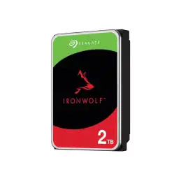 Seagate IronWolf - Disque dur - 2 To - interne - 3.5" - SATA 6Gb - s - 5400 tours - min - mémoire tampo... (ST2000VN003)_1
