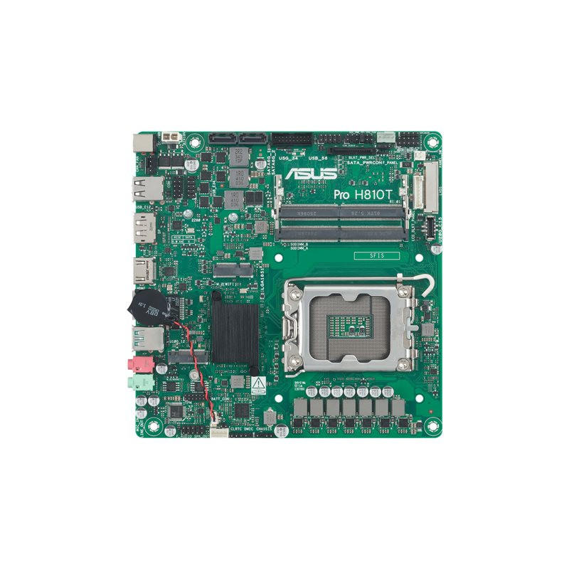 Carte-mère - Thin mini ITX - Socket LGA1851 - H810 Chipset - USB-C 3.2 Gen 2x2, USB 3.2 Gen 2,... (90MB1LGM-M0EAYC)_1
