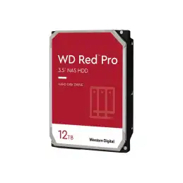 WD Red Pro - Disque dur - 12 To - interne - 3.5" - SATA 6Gb - s - 7200 tours - min - mémoire tampon : 256... (WD121KFBX)_1